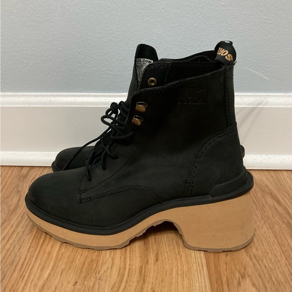 Sorel Black Hi-Line Waterproof Lace-Up Boots - Picture 3 of 7